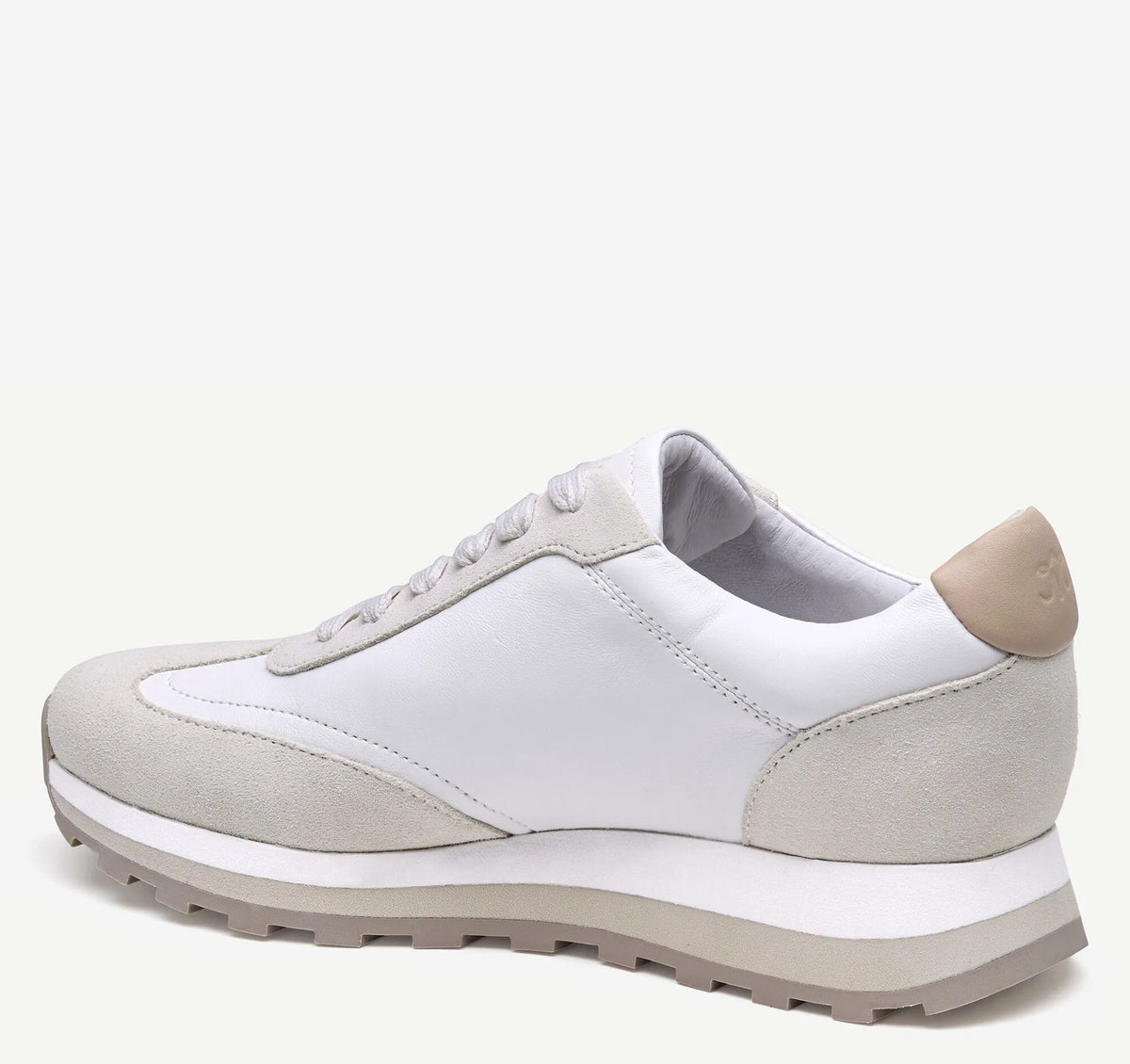 White Nappa Leather/Suede