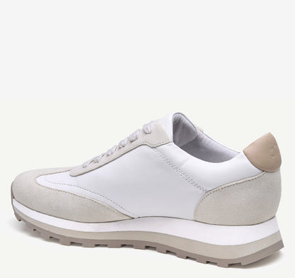 White Nappa Leather/Suede