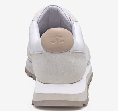 White Nappa Leather/Suede