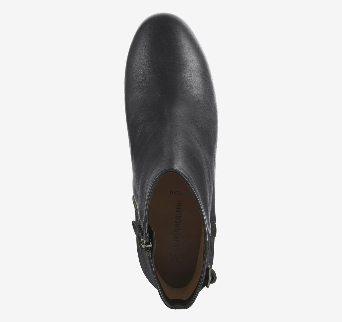 Black Nappa Leather/Italian Croc-Embossed Sheepskin