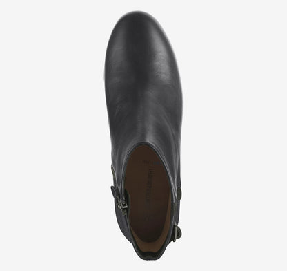 Black Nappa Leather/Italian Croc-Embossed Sheepskin
