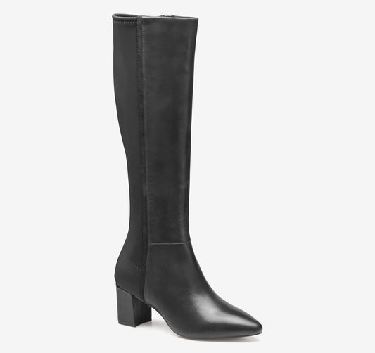 Black Calfskin/Spandex