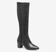 Black Calfskin/Spandex