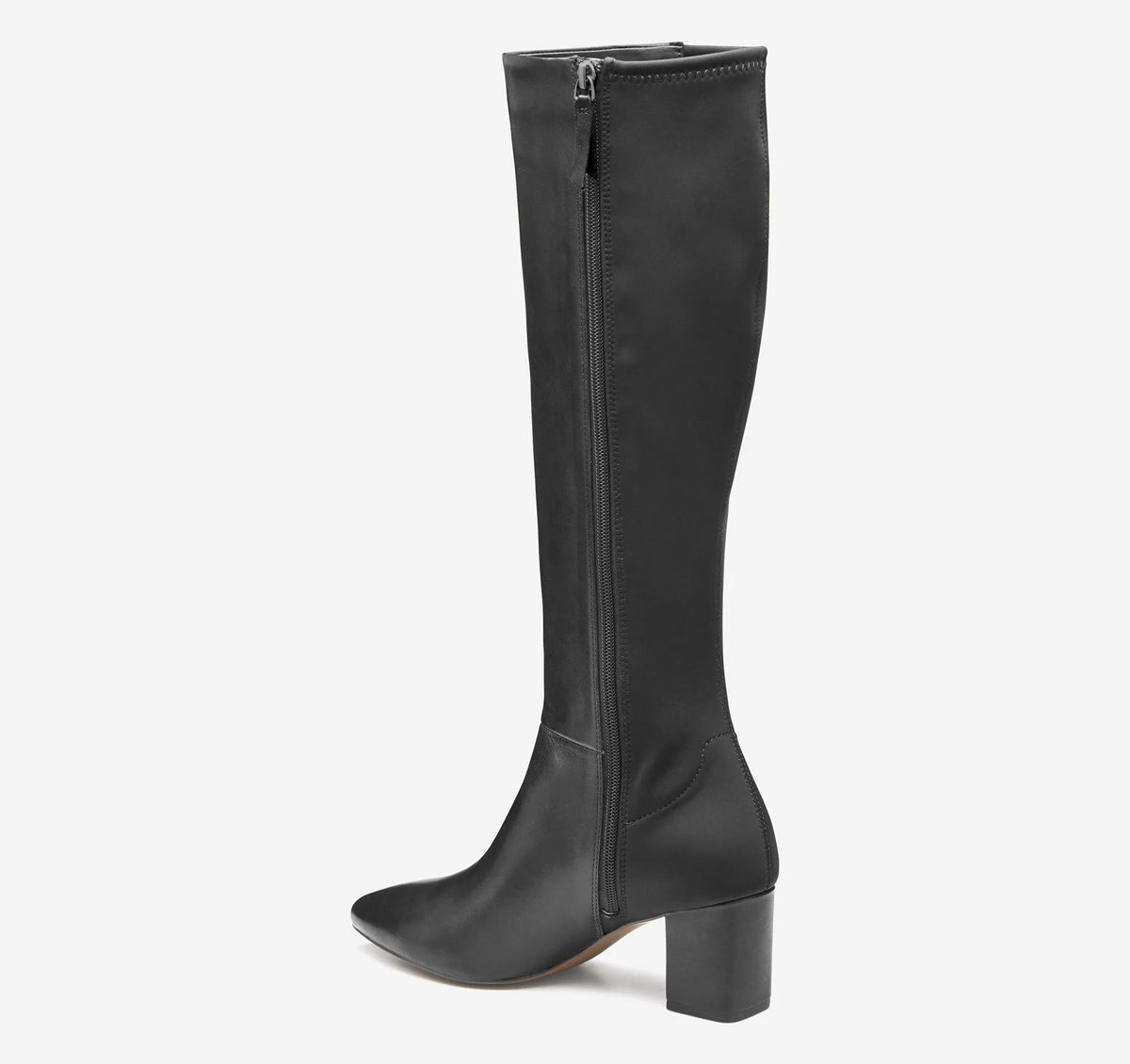 Black Calfskin/Spandex