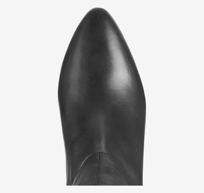 Black Calfskin/Spandex