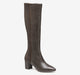 Dark Brown Calfskin/Spandex