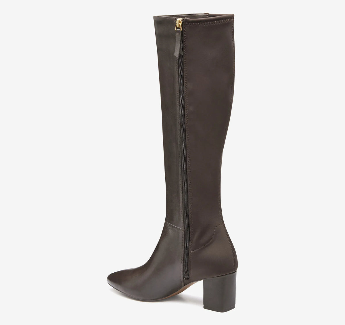 Dark Brown Calfskin/Spandex