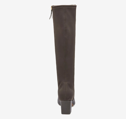 Dark Brown Calfskin/Spandex